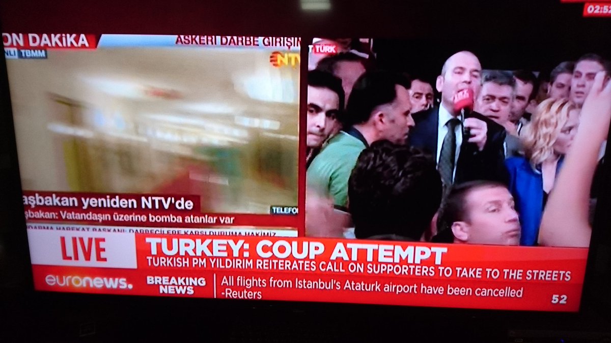 allawati's tweet photo. State broadcaster no longer under control of army. Anchor woman who read army statement now says "coup is over" https://t.co/BXoblVRv6k