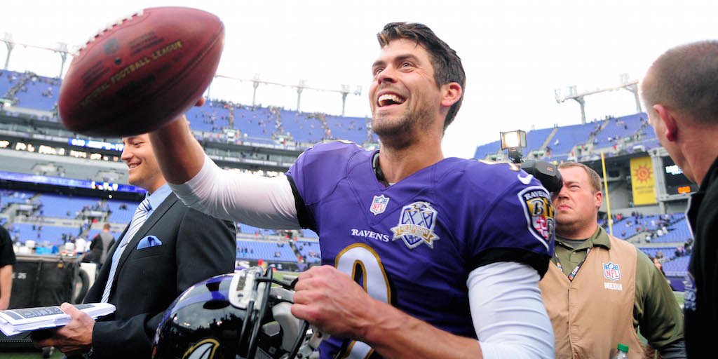 theScore's tweet photo. Justin Tucker will be a Raven for a long time. https://t.co/wbzDrNzJ2m https://t.co/EwDl5W7DNq