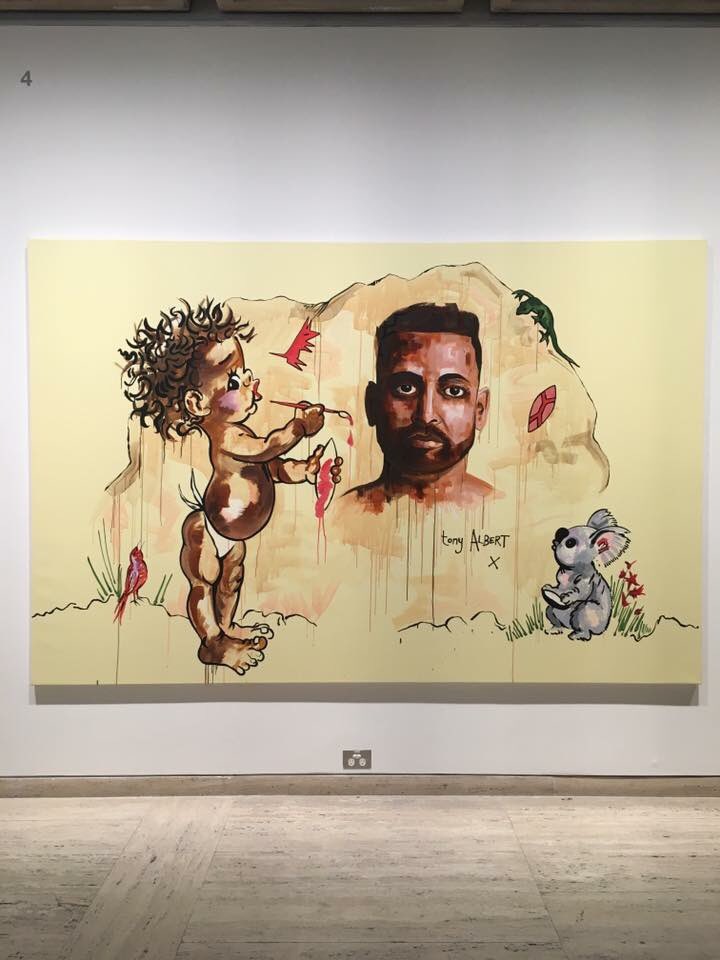 proppanow's tweet photo. Congratulations Tony Albert on making the final hang on the #Archibald2016. https://t.co/1st6AQ3czg