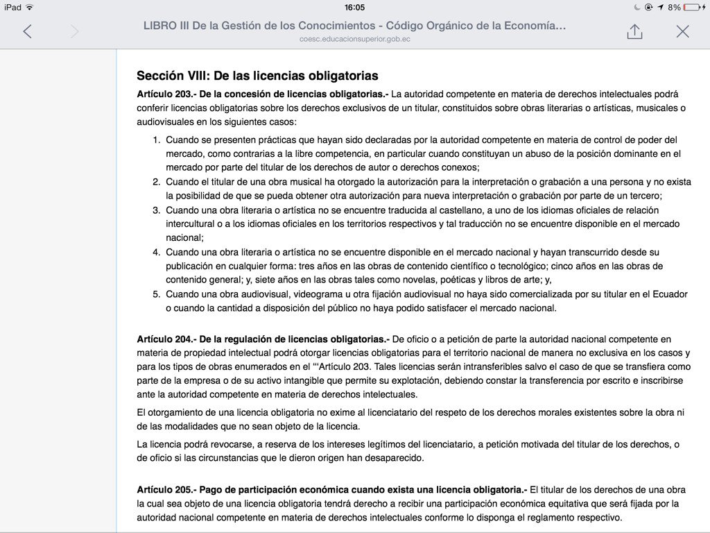 marocape's tweet photo. #AlertaCodigoIngenios analicen el art.203 sobre licencias obligatorias. Ceder derechos sin autorización del autor. https://t.co/jNpVNf1kjJ