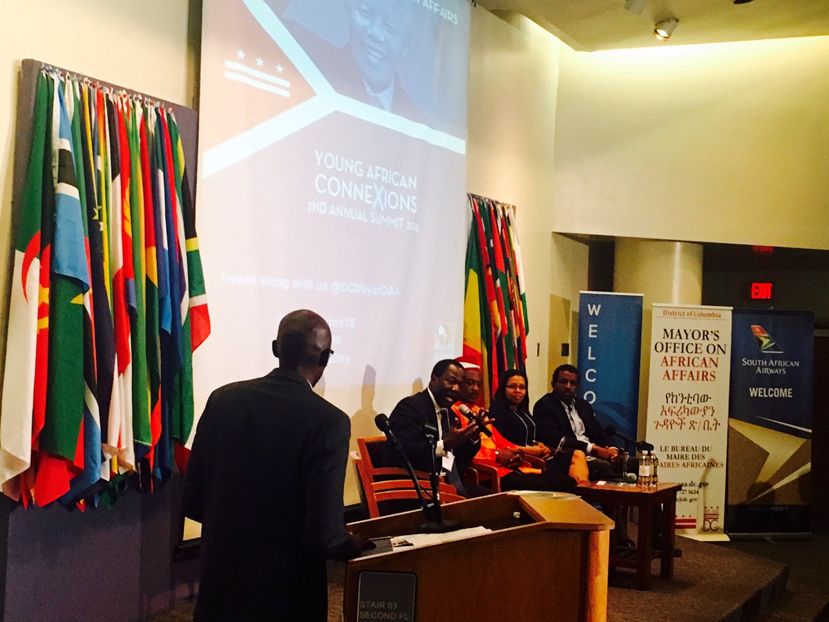 endrias86's tweet photo. YAXSummit2016 Panel 2.. @DCMayorOAA #MOAATurns10 #YAX2016 #MandelaDay https://t.co/Fcb2atFsLX
