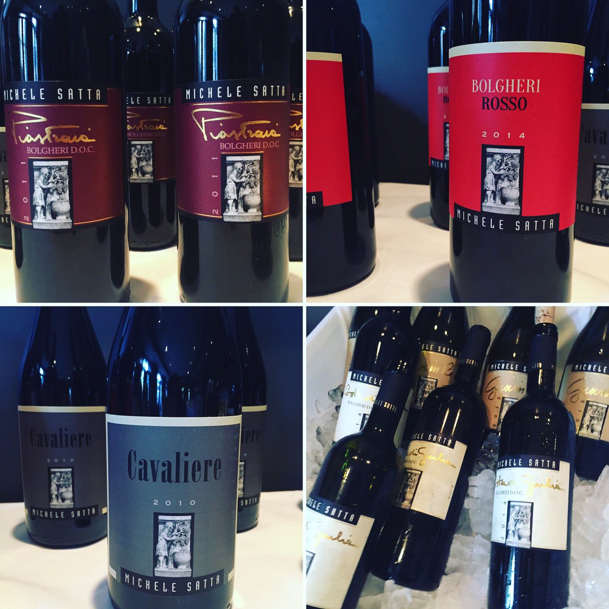 The beautiful wines of <a href="/MicheleSatta1/">Michele Satta</a> set for service. Who's thirsty?!? #bolgheriwine #yycwine #drinkitalian