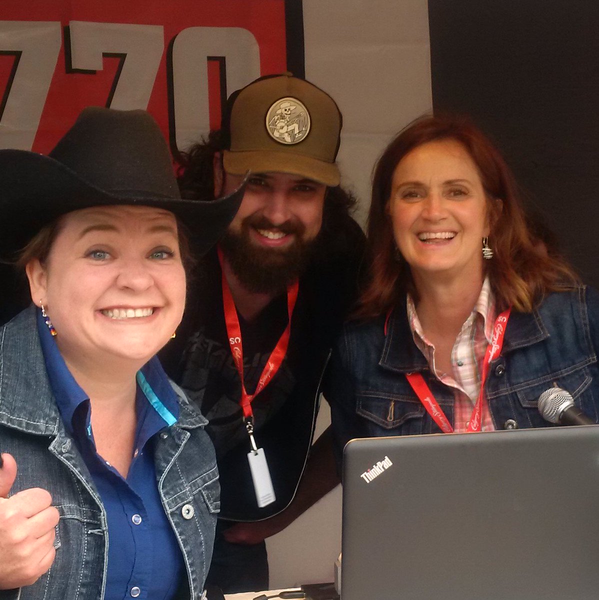 radiobettyjo's tweet photo. Stopped by @CalgaryToday to share some stampedin' stories with Ang and @Jarrod770. @NewsTalk770  #yahoo https://t.co/xe1tclhQpI