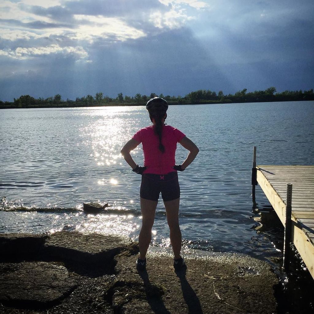 JCloutierDesign's tweet photo. #cycling at #sunset we stopped by the #river #ktsummer #karitraa #happierhealthierstronger https://t.co/oNHi2Wm9CW https://t.co/bVexRIiegh