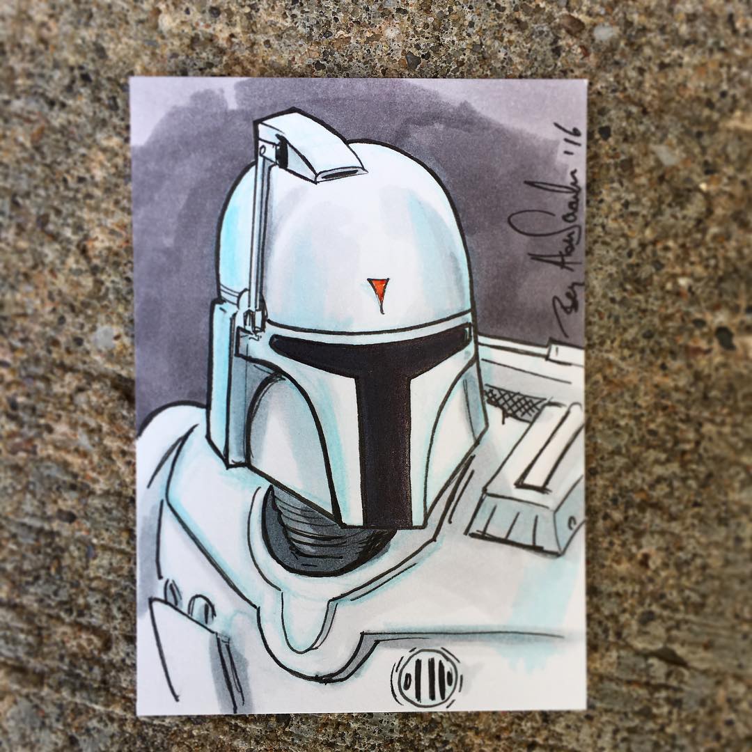 whitebobafett's tweet photo. Another strong showing by @ksgeekman, this time of a #McQuarrie #BobaFettPrototype! https://t.co/pkko5aIwQT