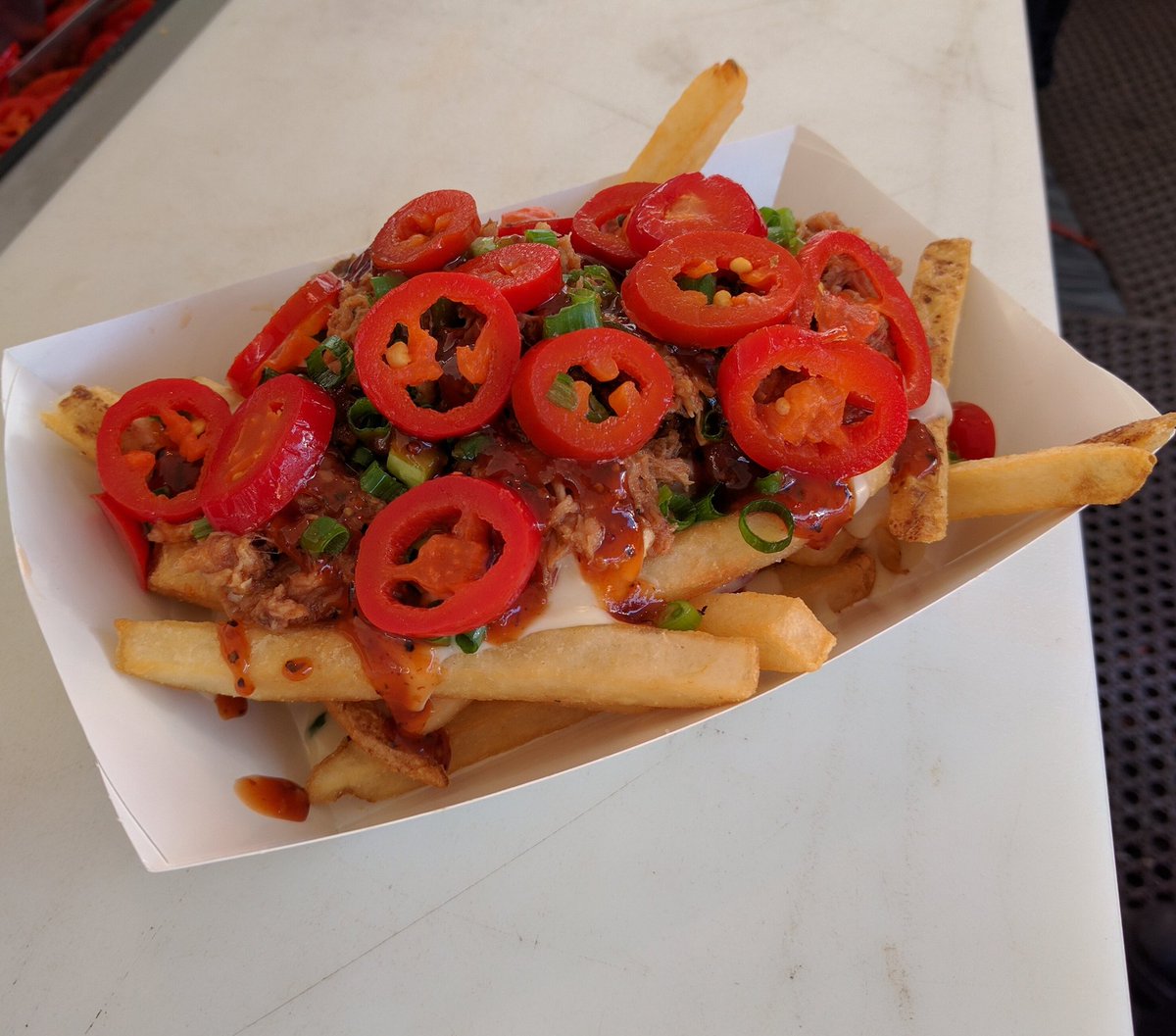 PrimetimeGrill's tweet image. We're at the #FasterHorses music festival! Come get pulled pork nachos, loaded dirty fries, and more! @faster_horses