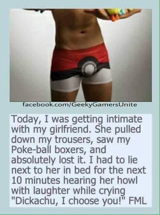 FyrGurl's tweet photo. For all you Pokemon loving couples: @roguehireling #Dickachu https://t.co/9e33WVrtTx