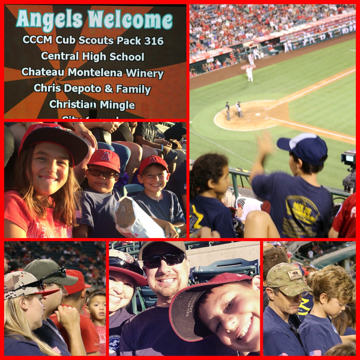 CCCMpack316's tweet photo. Another fun summertime #Pack316 activity ends w/an @Angels victory!! @OCBoyScouts @thecubscouts 
#GoAngels https://t.co/LDivHP1Y5z