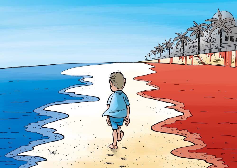 KatyRomy's tweet photo. Le dessin d'Alex @laliberte #Nice06 https://t.co/JBABbtzdaF