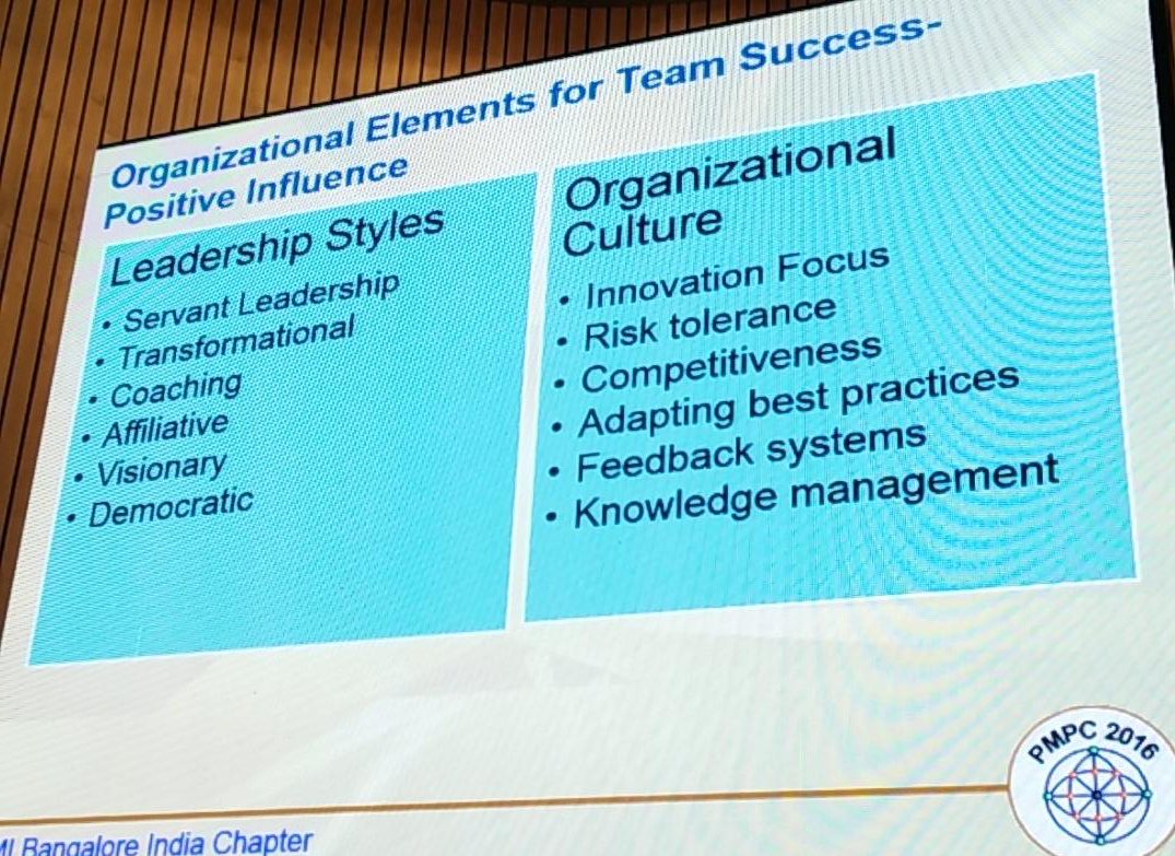iamleelac's tweet photo. @PMIBangalore #PMPC16
Command and control leadership style is a thing of past.. Look for more in the picture https://t.co/44Cg4HHzYX