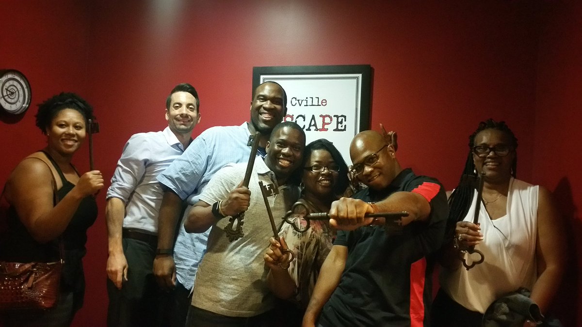 JWallace_WMS's tweet photo. Had a wonderful AZ team building experience at Escape the Room Charlottesville Virginia! #AZPLE2016 @FCiAchieve https://t.co/K89KdVcFGr