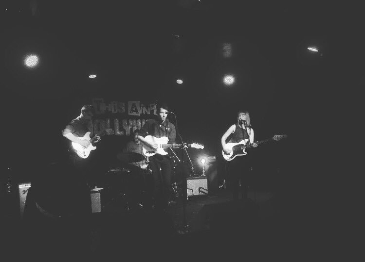 Down at <a href="/thesainttweets/">This Ain't Hollywood</a> <a href="/RunCoyoteMusic/">Run Coyote</a> is heating up the stage with tales of #mystery and #crimeinals