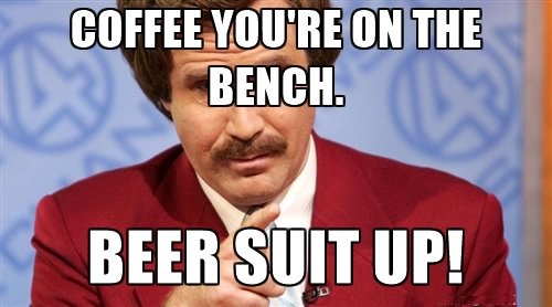beertrekkie's tweet photo. #COFFEE - go hit the showers. You're done for the day!
#BEER - suit up! You'll be quarterback the rest of the day! https://t.co/NgH0na8LXx