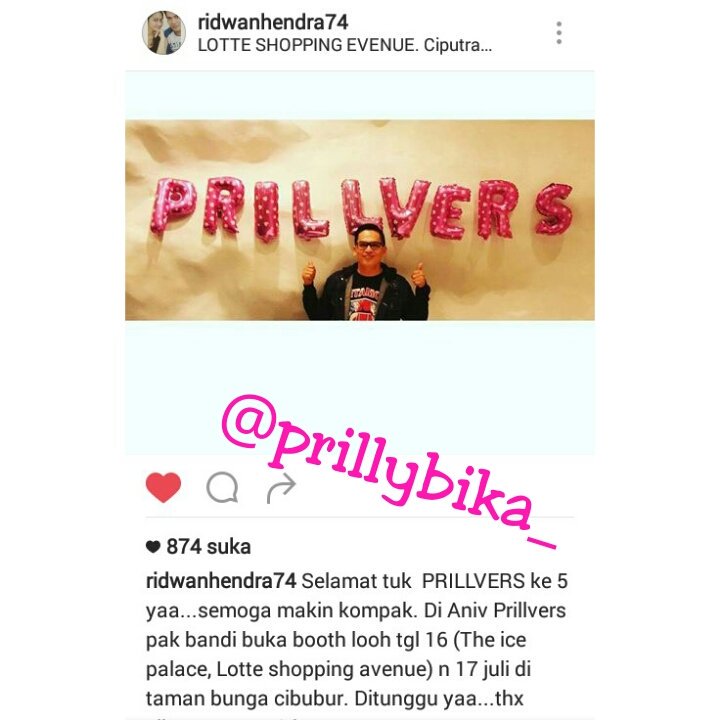 prillybika_'s tweet photo. Makasih pak bandi ☺☺ aamiin ya allah 🙏 #CeremonyOf5thPrillvers https://t.co/6dDgKwGMSo