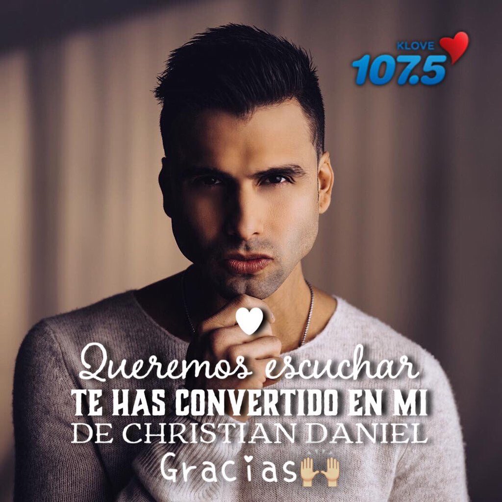 ChristianDFc_LA's tweet photo. Buenas noches @iloveklove queremos escuchar a @ChristianDmusic #tehasconvertidoEnMi #ChristianDaniel #iloveklove https://t.co/HnP6Ej474f