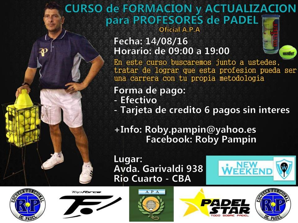 curso en agosto rio cuarto . cordoba . oficial APA