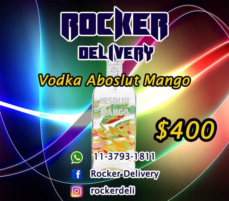 RockerDelivery's tweet photo. #Vodka #Absolut Saborizado #Mango a $400 https://t.co/uzD6QfFfeB
