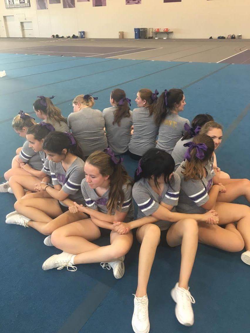 CHS_Cheer17's tweet photo. First day of cheer camp is done! About to have another great day tomorrow with lots of spirit! Soar Hawks https://t.co/5ipMg8N491