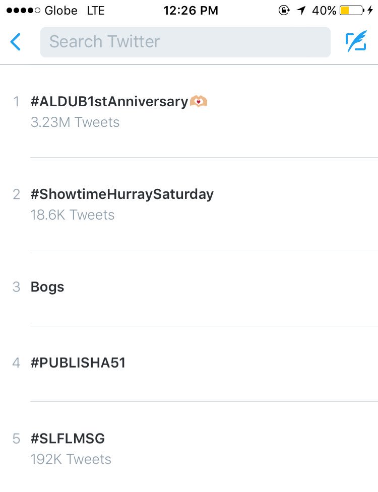 katycathub's tweet photo. TWEET REPORT: #ALDUB1stAnniversary is now number one at three point twenty three million tweets! https://t.co/C2TF2Mhmqw