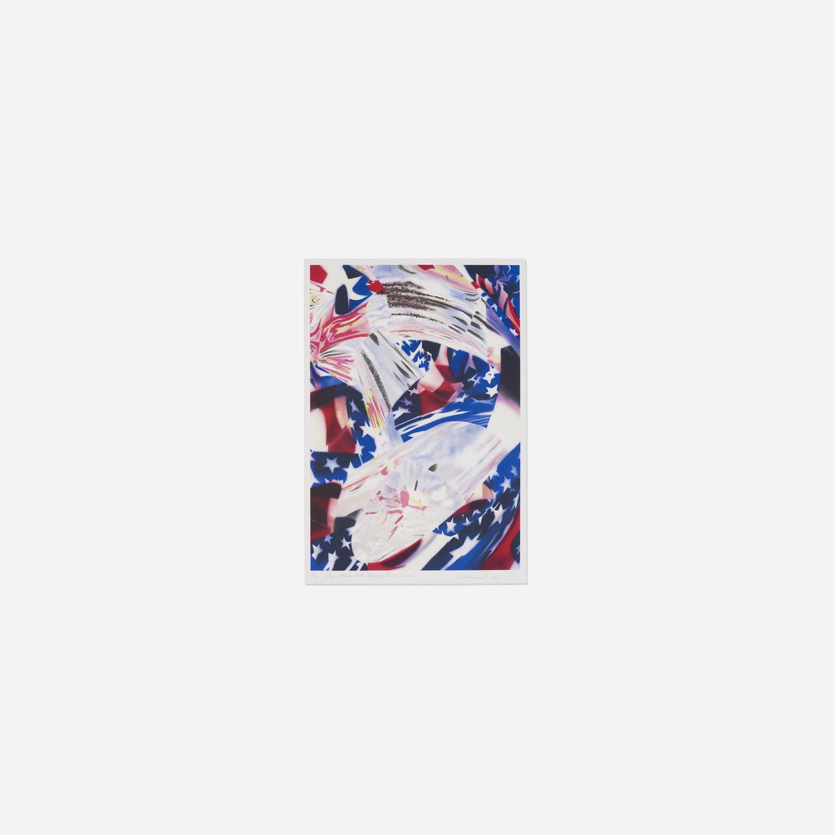 rosenquistjames's tweet photo. Stars and Stripes at the Speed of Light, 42×28in, Sold for $1,524 USD #jamesrosenquist https://t.co/7Nm8um4y3r https://t.co/5BmK5FecPR