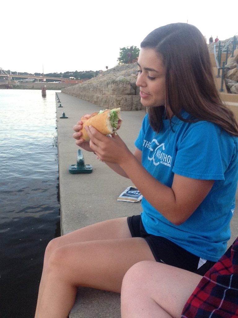 Kdevss's tweet photo. "I just want someone to look at me the way Marjie looks at her sandwich." @justmarjthings https://t.co/bT0DsvTeLQ