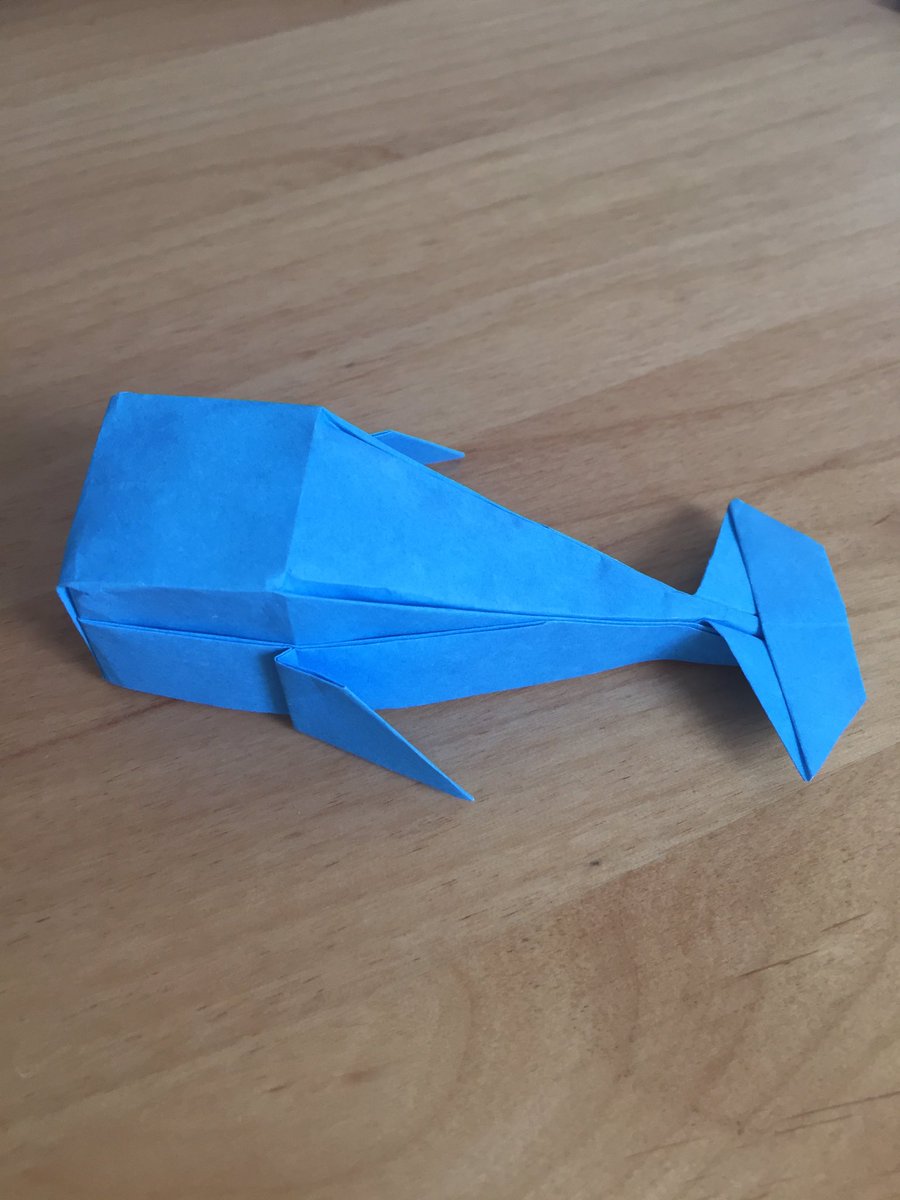 折り紙職人 En Twitter Sakuさんの クジラ 15 折り紙使用 簡単だし 立体的だし 涼しげだしw 可愛いし すごくいいです 折り紙作品
