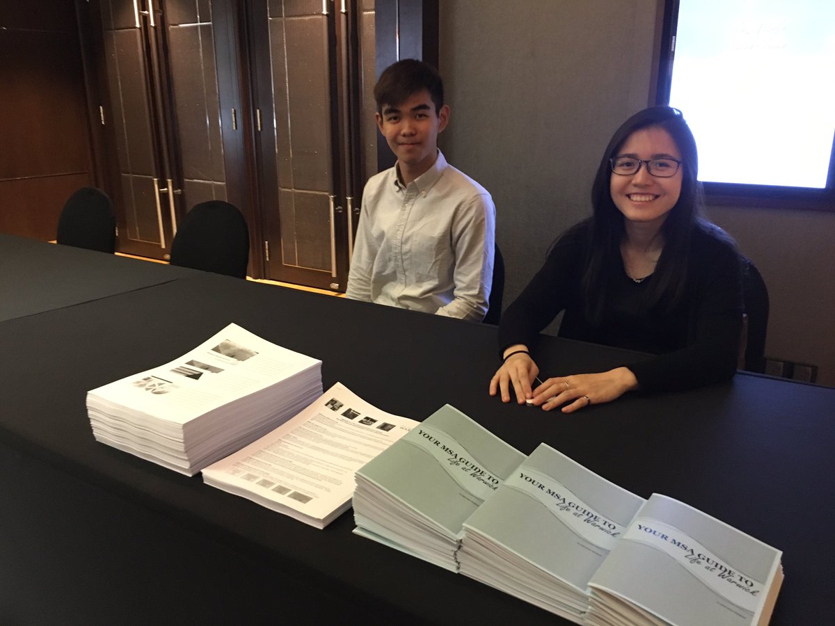 WarwickMSA's tweet photo. Ready for the Pre-departure Briefing registration @ Intercontinental! https://t.co/trSbXE0V86