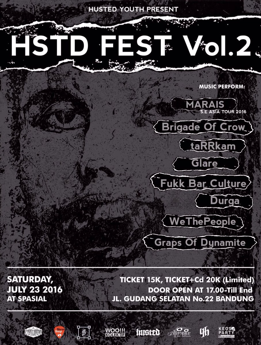 HSTD FEST Vol.2 23 july 2016 at Spasial, Bdg. Mark on calendar!