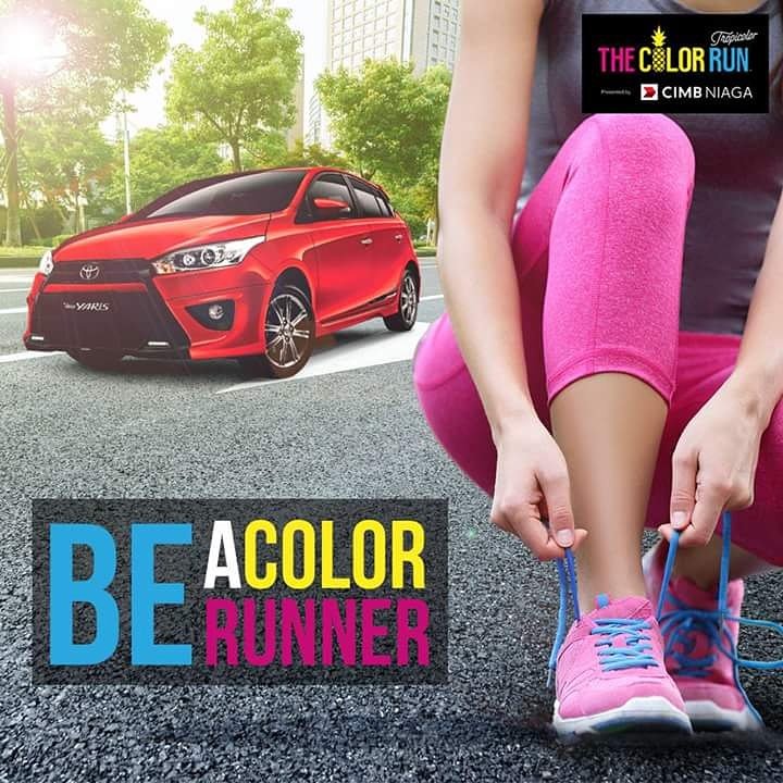 Ayo meriahkan Toyota Booth di The Color Run Presented by CIMB Niaga. Dapatkan hadiah menarik dari <a href="/ToyotaID/">Toyota Indonesia</a>.