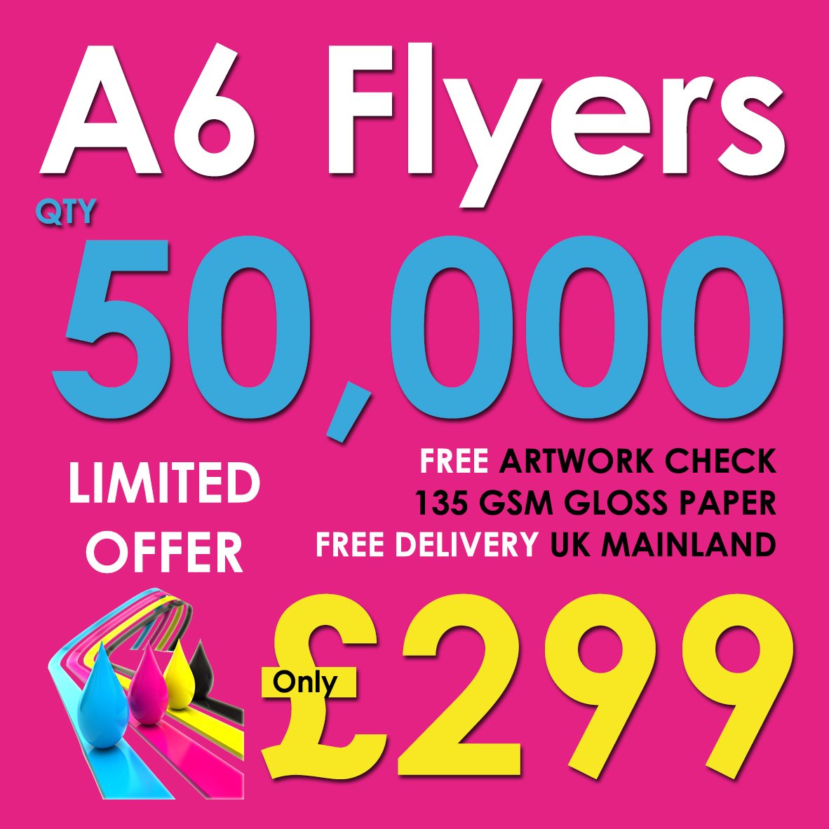 LeafletsP's tweet image. Print 50,000 A6 Flyers £299
High Quality 135 Gsm 
Double Sided Printing
Free Delivery
Visit leafletsprinting.com