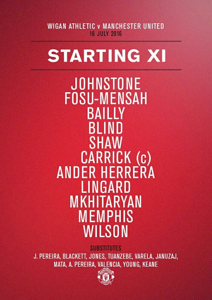 MUFCworld_com's tweet image. #MUFC XI: Johnstone, Fosu-Mensah, Bailly, Blind, Shaw, Carrick, Herrera, Lingard, Mkhitaryan, Memphis, Wilson.