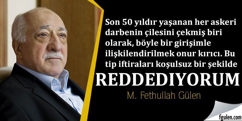 FGulencomTR's tweet photo. Fethullah Gülen Hocaefendi: Darbe girişimini şiddetle lanetliyorum https://t.co/jUTBQEl9JZ https://t.co/hGcoa6c1OI
