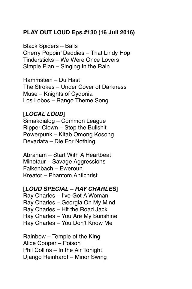 Farid Amriansyah (@pelorrian) on Twitter photo Playlist Eps.130 #PlayOutLoud on <a href="/975PLAYFM/">975PLAYFM PALEMBANG</a> jam9-11 malam ini. 
Stream Link is.gd/975playfm Playlist Eps.130 #PlayOutLoud on <a href="/975PLAYFM/">975PLAYFM PALEMBANG</a> jam9-11 malam ini. 
Stream Link is.gd/975playfm