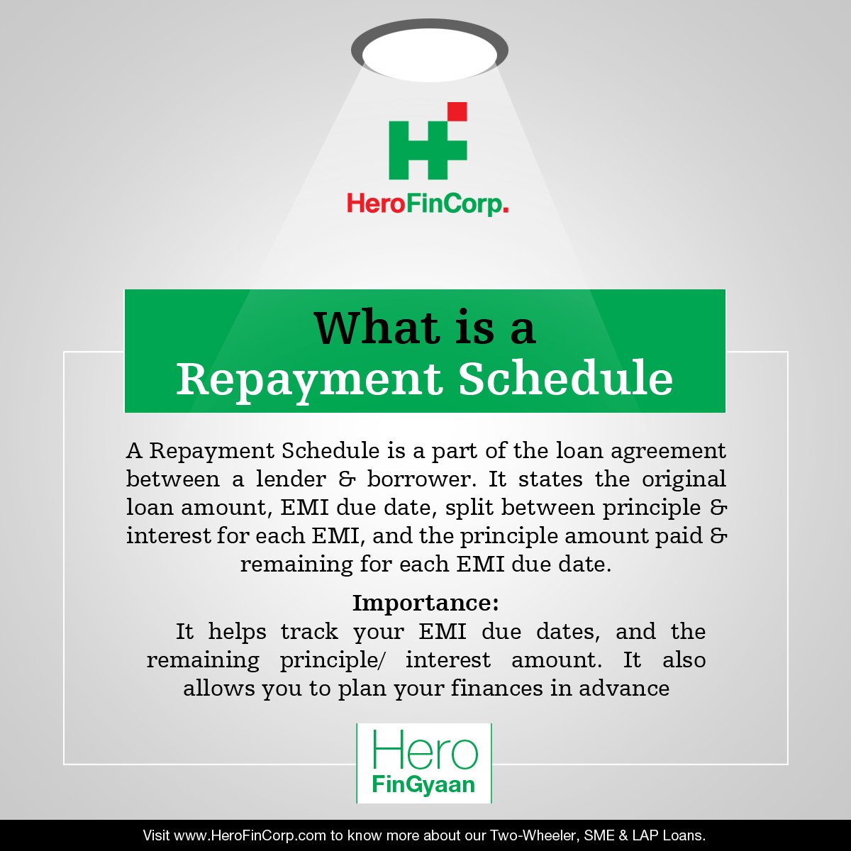 HeroFinCorpLtd's tweet photo. What is a #RepaymentSchedule, and why is it important? #HeroFinGyaan https://t.co/PPrhy6WIp8