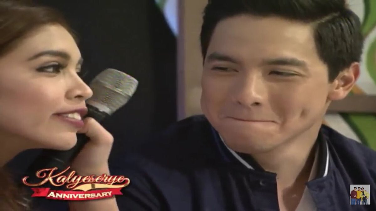 ALDENophileCLUB's tweet photo. "That feeling when you're dying to kiss your adorable GF but her Dad is few steps away..." 👨🏻

#ALDUB1stAnniversary https://t.co/qkXNop3Jtk