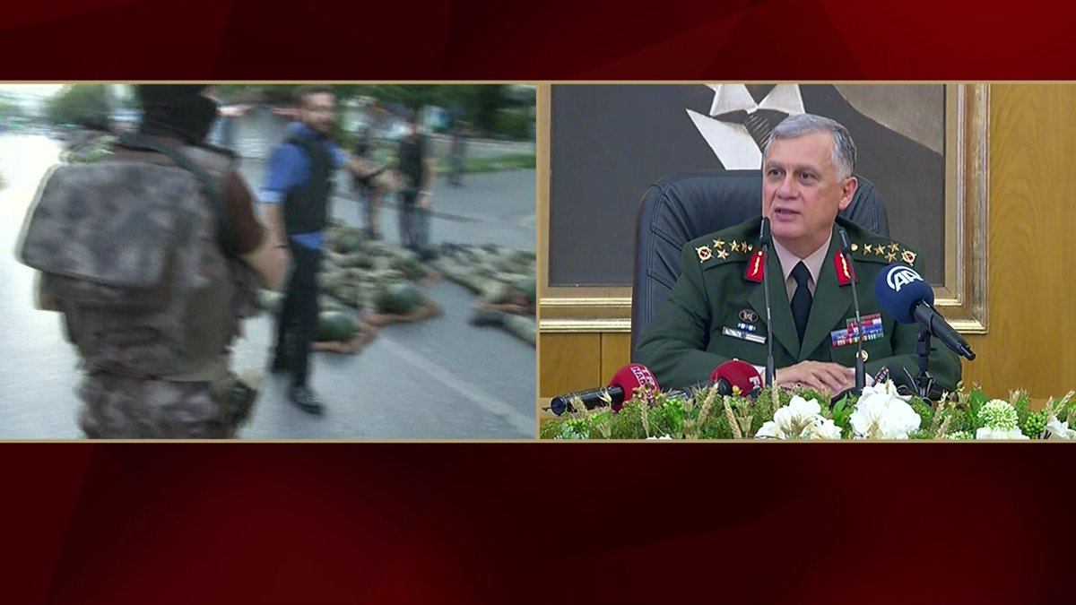 Genelkurmay Başkanvekili Org. Dündar: 104 darbeci asker öldürüldü, 1563 asker tutuklandı buff.ly/29XqFcO