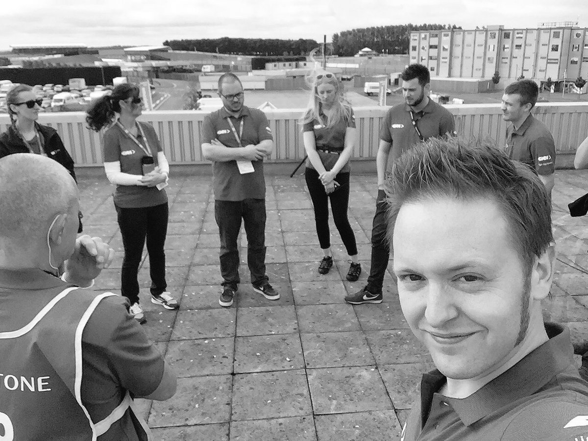 PaulWoodford84's tweet photo. Team briefing from the top of Silverstone with the guys from @GKN_plc and @HighVMedia. We go live at 10am! #FS2016 https://t.co/LfEA4W0tFa