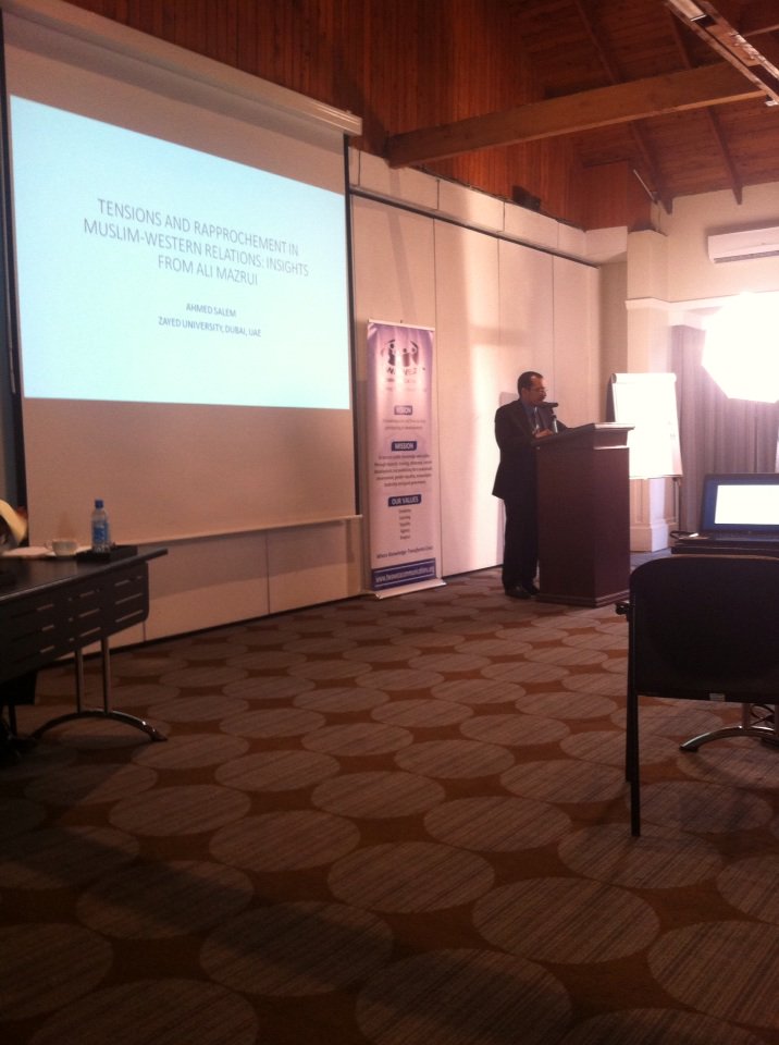 kimaniwanjogu: We now listen to ahmed Salem of UAE on Muslim-Western Relations #Mazruisymposium twawezacomms