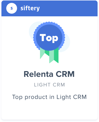 relenta's tweet image. Our smart work is paying off! Relenta just received a 'best-in-class' award! blog.relenta.com/smart-work-pay… @siftery