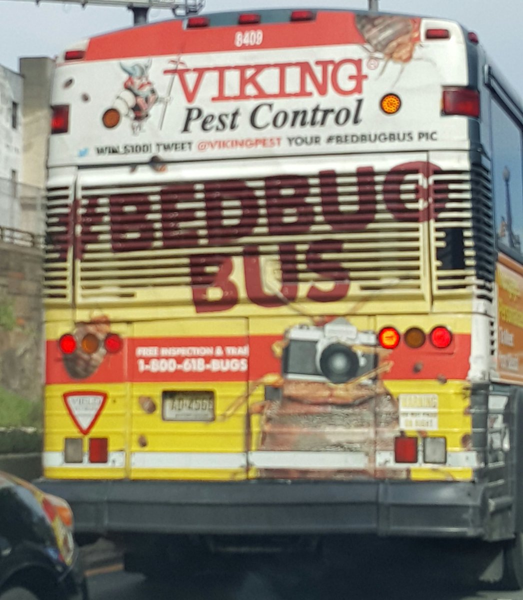 izzy68's tweet photo. Who wants a ride on the #Bedbugbus? lol #scratchscratchscratch @vikingpest https://t.co/eN1HqzM1O6