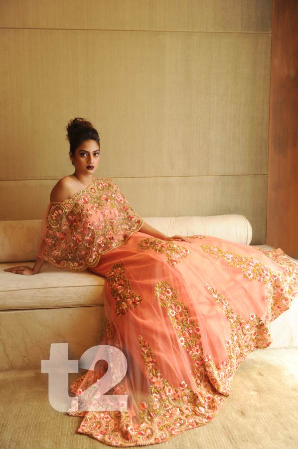 t2telegraph's tweet photo. Tolly actress @nusratchirps slips into gowns by @Jyoteekhaitan21 for t2! #CocktailChic https://t.co/wM6JQJa93D