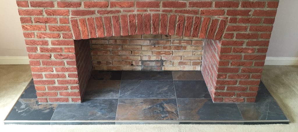 dmuttentiling's tweet image. Fire place completed last week. Indas Rust from @toppstiles materials from @BALtiling #tiles #tiling #tiler #norfolk
