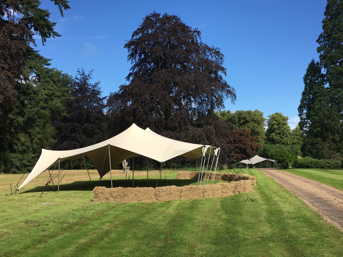 Stretch tents up and ready for Chiltern Cycle Festival- Penn House, Amersham. 17/07/16