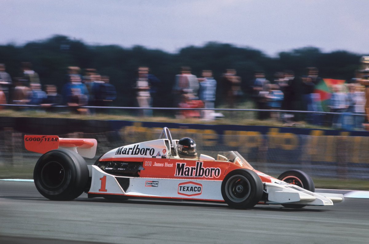 McLarenF1's tweet photo. #OnThisDay in 1977, James Hunt claimed his first #BritishGP win after 'that' disqualification the previous year. 🏆 https://t.co/rcvMmLl8m4