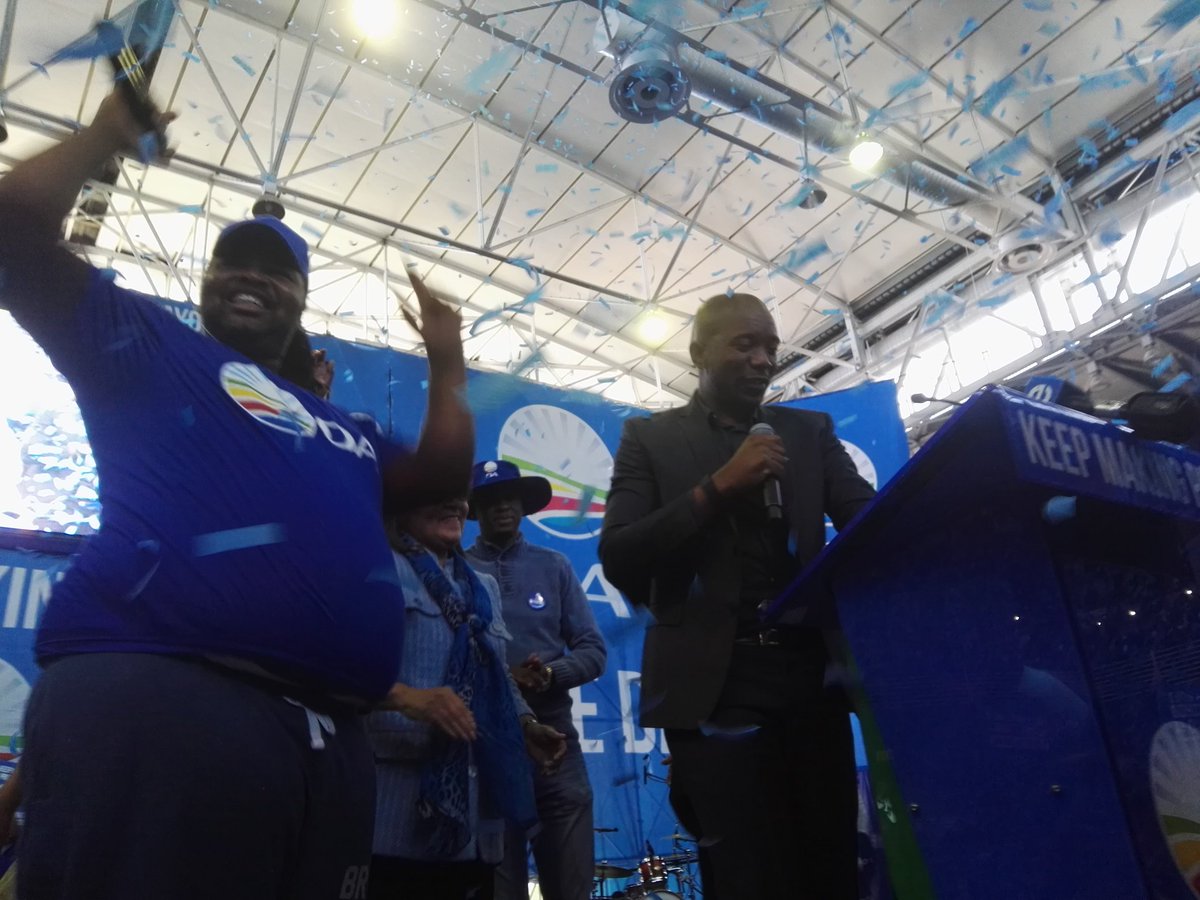 Our_DA's tweet image. Leader @MmusiMaimane takes to the podium. #KeepMakingProgress 🙋