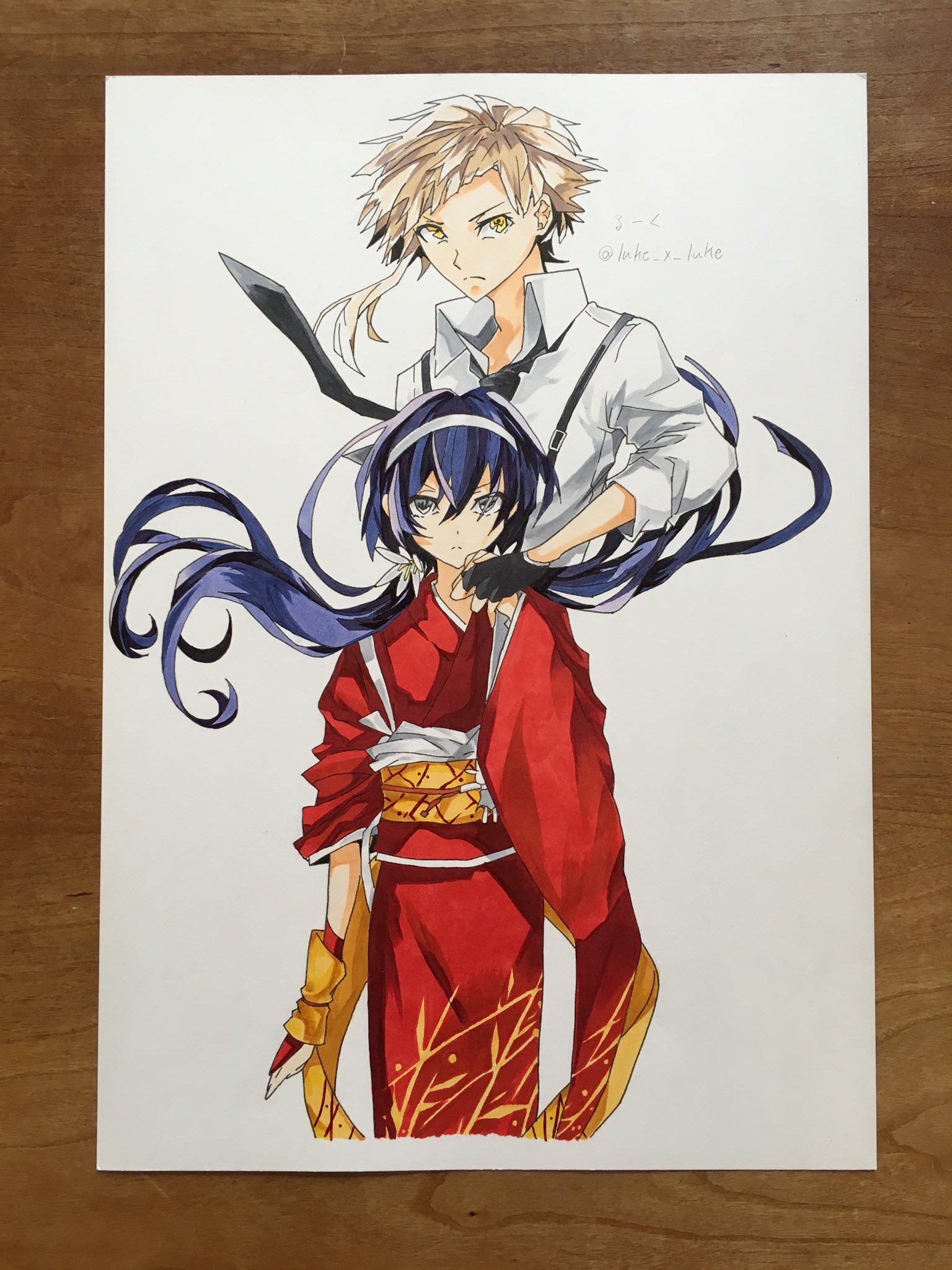 るーく on X: コピックで文豪ストレイドッグスから敦と鏡花を描きました！ #るーく団 #お絵かき村 #イラスト同盟活動  t.co1CPWaaOmLN  X