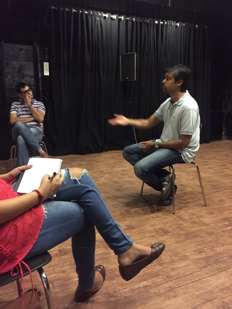 CollabW's tweet photo. "What matters to investors at any stage" discusses @shiladitya at #YSANDH 3 at @toocuckoomum @YourStoryCo @alivehive https://t.co/gFylC8FzzY
