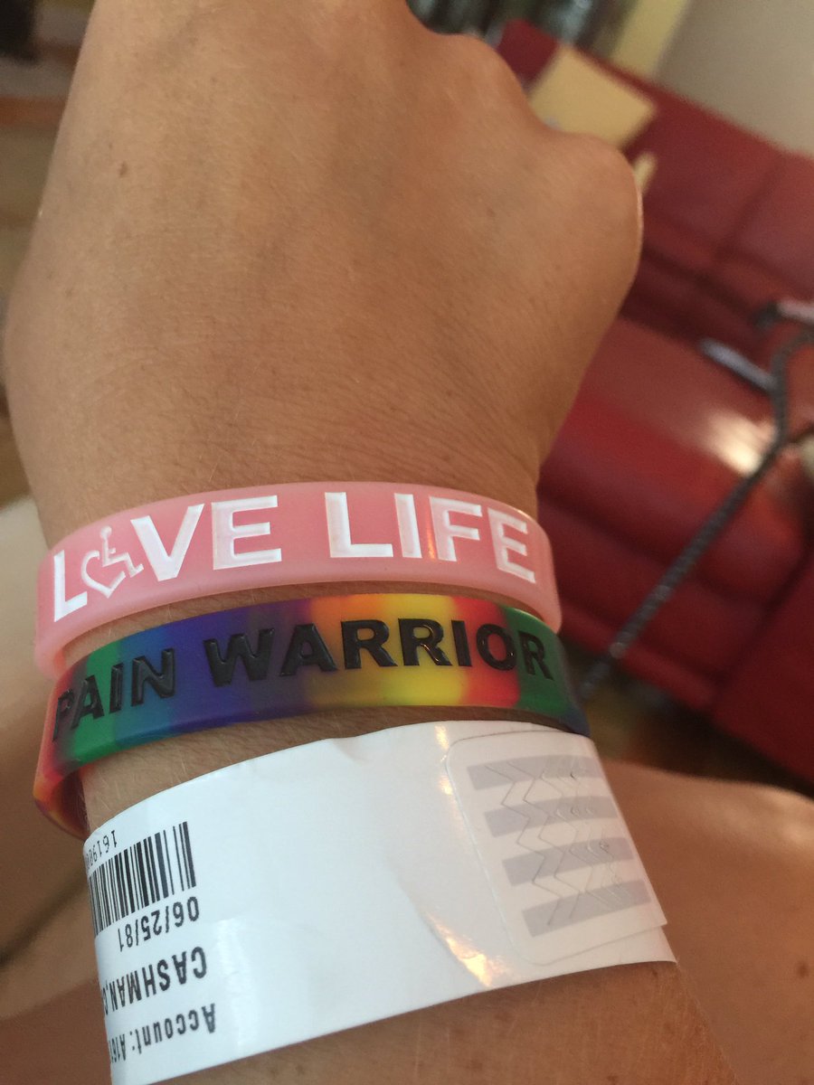 Day #15 Pain Warrior! Rocking it with a hospital ID bracelet! #DTTPPhotos #GarinsChallenge #USPain <a href="/US_Pain/">U.S. Pain Foundation</a>