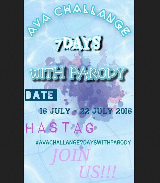 semuaparody's tweet photo. Ayooo guys yg belom ikutan, ikutan yuk sekarang😊 #AvaChallenge7DaysWithParody 

cr ; @salshaatelaa https://t.co/5KkvBkWfFn