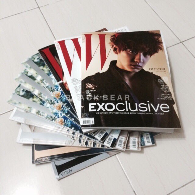 STOREBLACKBEAR's tweet photo. [READY STOCK] W KOREA BAEKHYUN &amp; CHANYEOL /ALLURE CHANYEOL /ELLE THAILAND KAI MAGAZINE available ~ kindly DM https://t.co/IfecUN3wdu